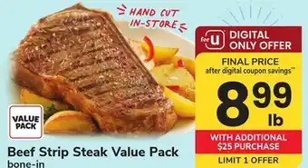 ACME Beef Strip Steak Value Pack offer