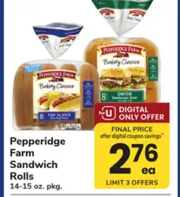 ACME Pepperidge Farm Sandwich Rolls offer