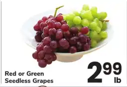 ACME Red or Green Seedless Grapes offer