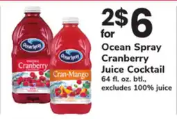ACME Ocean Spray Cranberry Juice Cocktail offer