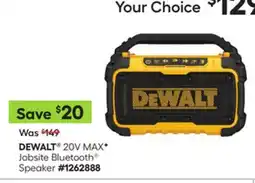 Lowe's 20V MAX* Jobsite Bluetooth Speaker offer