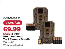 Runnings muddy 2 Pack Pro Cam 18mp Trail Camera Bundle offer
