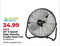 Runnings Beyond Breeze 20 3 Speed High Velocity Cradle Floor Fan offer