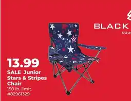 Runnings Black Sierra Junior Stars & Stripes Chair offer