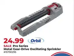 Runnings Orbit Pro Series Metal Gear-Drive Oscillating Sprinkler offer