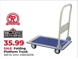 Runnings BLACK DIAMOND Folding Platform Truck offer
