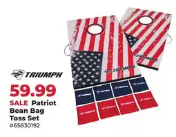Runnings Triumph Patriot Bean Bag Toss Set offer