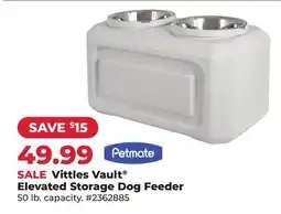 Runnings Petmate Vittles Vault Elevated Storage Dog Feeder offer