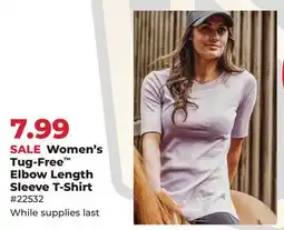 Runnings Women's Tug-Free Elbow Length Sleeve T-Shirt offer