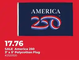 Runnings America 250 3' x 5' Polycotton Flag offer