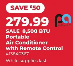 Runnings Perfect Aire 8,500 BTU Portable Air Conditioner with Remote Control offer