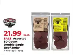 Runnings Old Trapper Assorted 80 Count Double Eagle Beef Jerky offer