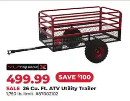 Runnings 26 Cu. Ft. ATV Utility Trailer offer