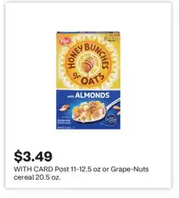 CVS Post 11-12.5 oz or Grape-Nuts cereal 20.5 oz offer