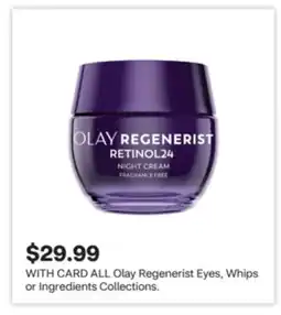 CVS ALL Olay Regenerist Eyes, Whips or Ingredients Collections offer