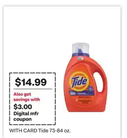 CVS Tide 73-84 oz offer