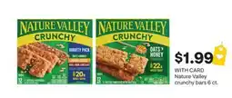 CVS Nature Valley crunchy bars offer