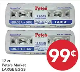 Pete's Fresh Market 12 ct. Pete's Market LARGE EGGS offer