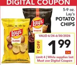 Pete's Fresh Market 5-9 oz. Lay's POTATO CHIPS offer