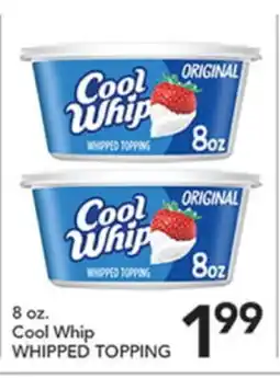 Pete's Fresh Market 8 oz. Cool Whip WHIPPED TOPPING offer