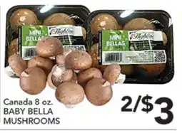 Pete's Fresh Market Canada 8 oz. BABY BELLA MUSHROOMS offer