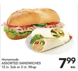 Pete's Fresh Market Homemade ASSORTED SANDWICHES offer