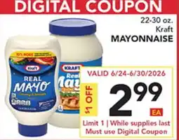 Pete's Fresh Market Kraft MAYONNAISE offer