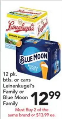 Pete's Fresh Market Leinenkugel's Family or Blue Moon Family offer
