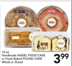 Pete's Fresh Market Handmade ANGEL FOOD CAKE or Fresh Baked POUND CAKE offer