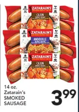 Pete's Fresh Market Zatarain's SMOKED SAUSAGE offer