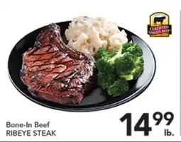 Pete's Fresh Market Bone-In Beef RIBEYE STEAK offer