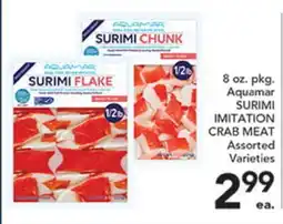 Pete's Fresh Market Aquamar SURIMI IMITATION CRAB MEAT offer