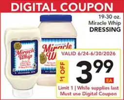 Pete's Fresh Market Miracle Whip DRESSING offer
