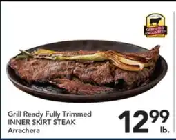 Pete's Fresh Market Grill Ready Fully Trimmed INNER SKIRT STEAK offer