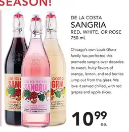 Pete's Fresh Market DE LA COSTA SANGRIA offer