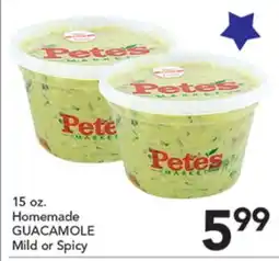 Pete's Fresh Market 15 oz. Homemade GUACAMOLE offer