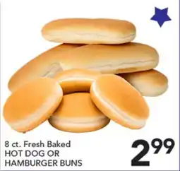 Pete's Fresh Market 8 ct. Fresh Baked HOT DOG OR HAMBURGER BUNS offer