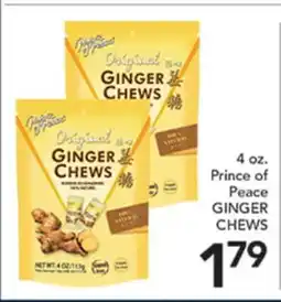 Pete's Fresh Market 4 oz. Prince of Peace GINGER CHEWS offer