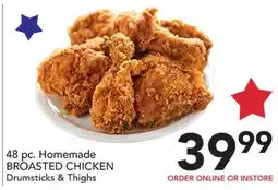 Pete's Fresh Market 48 pc. Homemade BROASTED CHICKEN Drumsticks & Thighs offer