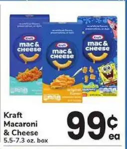 Safeway Kraft Macaroni & Cheese offer