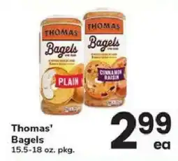 Safeway Thomas' Bagels offer