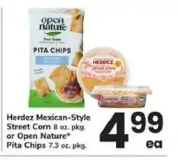Safeway Herdez Mexican-Style Street Corn or Open Nature Pita Chips offer