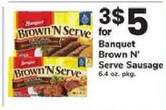 Safeway Banquet Brown'N Serve Sausage offer