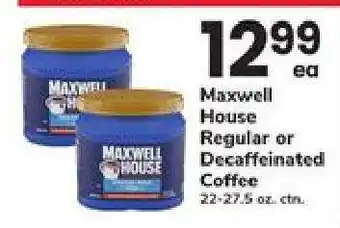 Safeway Maxwell House Coffee offer