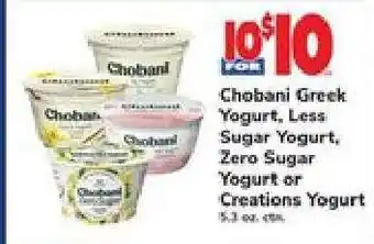 Safeway Chobani Yogurt offer