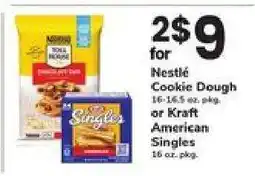 Safeway Nestlé Cookie Dough or Kraft American Singles offer