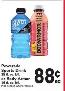 Safeway Powerade Sports Drink or Body Armor offer