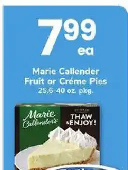 Safeway Marie Callender Fruit or Crème Pies offer