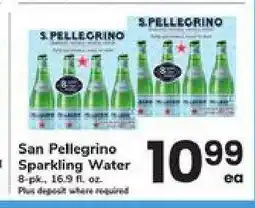 Safeway San Pellegrino Sparkling Water offer