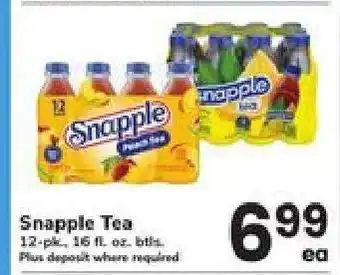 Safeway Snapple Tea offer